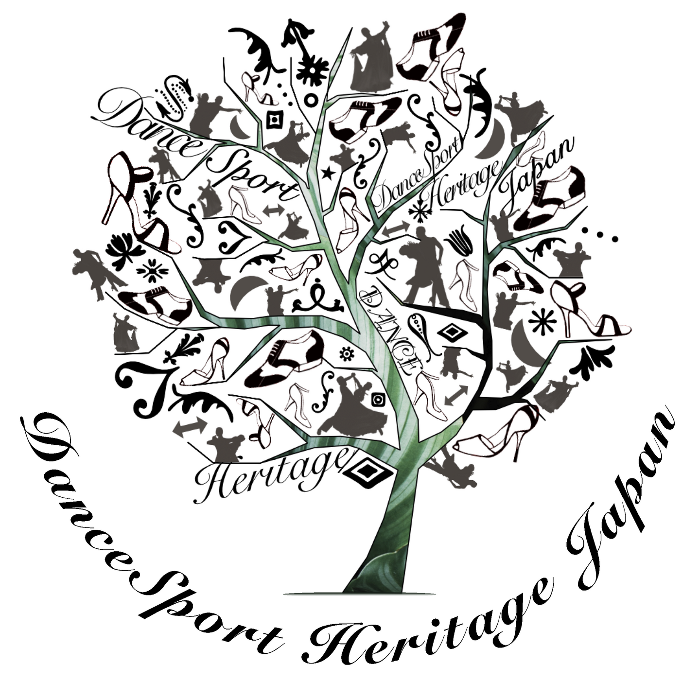 一般社団法人 DanceSport Heritage Japanロゴ